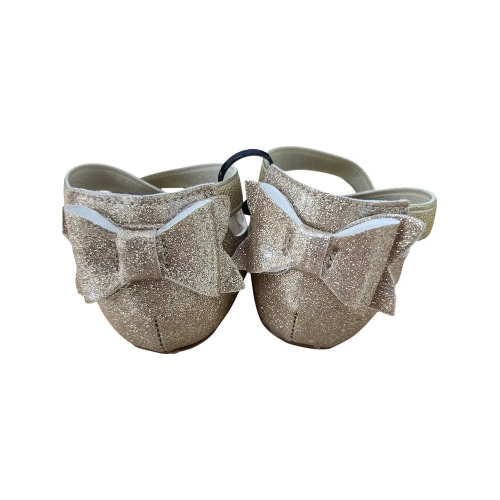 Bear Co Toddler Size 3 Color Change‎ Gold Silver Smooth Glitter Ballet Flat